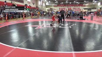 90 lbs Champ. Round 2 - Bennett Davis, Pinnacle Wrestling vs James Bergstrom, Mahnomen/Waubun Thunderbirds