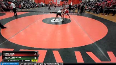 170 lbs Cons. Semi - Jacob Liberatore, Chicago (MARIST) vs Luke Zook, YORKVILLE (HS)