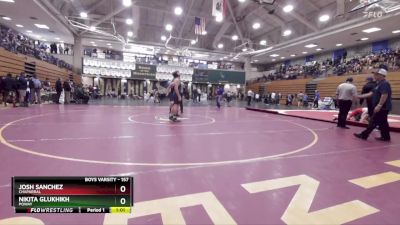157 lbs Champ. Round 2 - Nikita Glukhikh, Poway vs Josh Sanchez, Chaparral