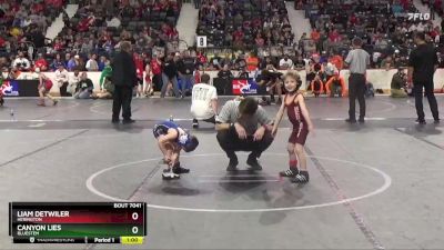 40 lbs Cons. Round 1 - Canyon Lies, Bluestem vs Liam Detwiler, Herington