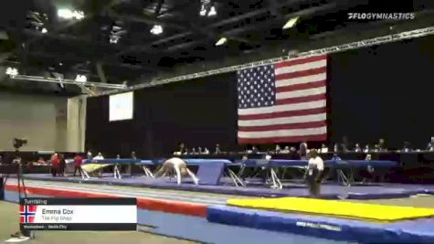 Emma Cox - Tumbling, The Flip Shop - 2021 USA Gymnastics Championships