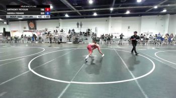 100 lbs Quarterfinal - Anthony Peyour, Turlock Wrestling vs Herra Fisher, Savage House WC