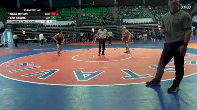 6A 106 lbs Champ. Round 1 - Leo Garcia, Jasper vs Gage Hinton, Hartselle