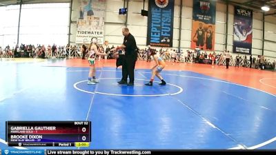 80 lbs Rd# 7- 9:00am Saturday - Brooke Dixon, MGW Slay Belles vs Gabriella Gauthier, Maryland Gold