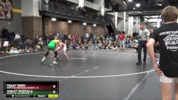 91 lbs Round 1 (4 Team) - Tinley Terry, Nebraska Wrestling Academy vs Hadley Mazzulla, Queens Of The Corn Red
