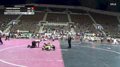 7A 120 lbs Cons. Round 2 - Austin Gamston, Auburn vs Corian Flowers, Carver Montgomery HS