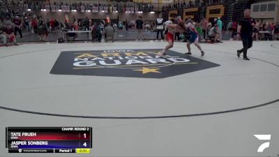 138 lbs Champ. Round 2 - Tate Frueh, Iowa vs Jasper Sonberg, Iowa