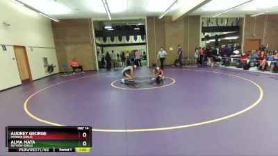 120lbs Cons. Round 2 - Audrey George, Monroe (Girls) vs Alma Mata, Skyview (Girls)