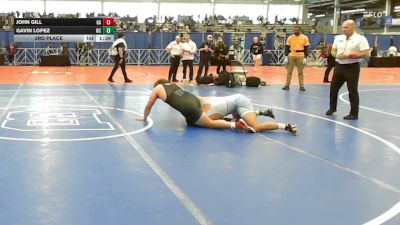 220 lbs 3rd Place - John Gill, GA vs Gavin Lopez, NC