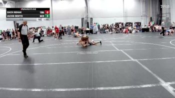 113 lbs Round 3 (6 Team) - Zach Rehak, TDWC Maniacs vs Jacob Benyo, Mat Assassins Red