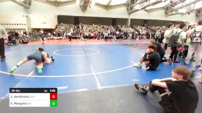 96-I lbs Round Of 16 - John Dambrosio, Centurion vs Evan Margolis, Smithtown West