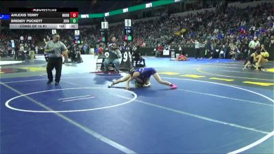 130 lbs Consi Of 16 #1 - Ahlexis Terry, Morro Bay (CS) vs Brendy Puckett, Johansen (SJ)