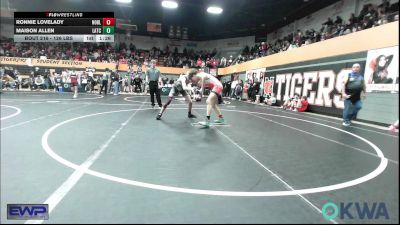 126 lbs Quarterfinal - Ronnie Lovelady, Noble Takedown Club vs Maison Allen, Little Axe Takedown Club