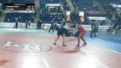 152 lbs 3rd Place - Cherrish Remy, Milton vs Ava Eddy, Franklin County