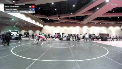 74 lbs Champ. Round 1 - Nicolas Alvarez, OH vs Dustin Elliott, DE
