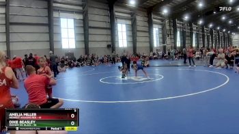 58 lbs Final - Dixie Beasley, Mayhem WC Black vs Amelia Miller, Midwest Assasins Red