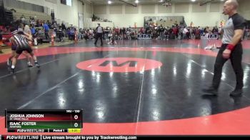 130 lbs Round 5 - Isaac Foster, Aviators vs Joshua Johnson, St. Croix Falls