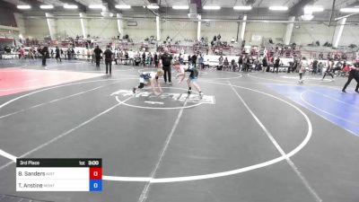 157 kg 3rd Place - Bryce Sanders, Kirtland Broncos vs Trevan Anstine, Montrose Elite