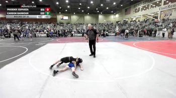 58 lbs Round Of 32 - Phoenix Esparza, Nevada Elite vs Carson Barbour, Georgetown
