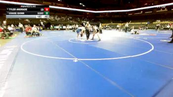 190 Class 4 lbs Cons. Round 2 - Tyler Andrade, Lee`s Summit North vs Chase Quinn, Rockhurst