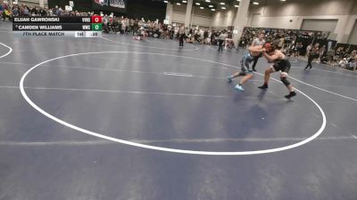 215 lbs 7th Place Match - Elijah Gawronski, Volcano Vista High School Wrestling vs Camden Williams, Whiteland Wrestling Club