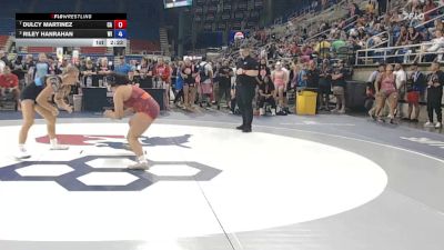 140 lbs Quarters - Dulcy Martinez, CA vs Riley Hanrahan, WI