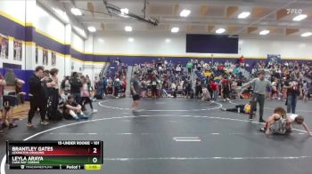 101 lbs Round 2 - Leyla Araya, Cane Bay Cobras vs Brantley Gates, Lexington Dragons