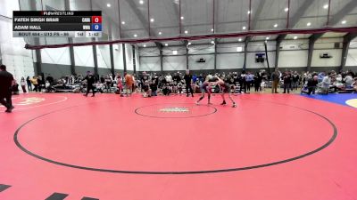 U12 FS - 86 lbs Semis - Fateh Singh Brar, Canada vs Adam Hall, Whatcom Wrestling Academy