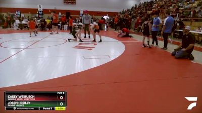 87-95 lbs Round 2 - Joseph Reilly, Prairie Heights vs Casey Weibusch, Wiggins Youth Wrestling