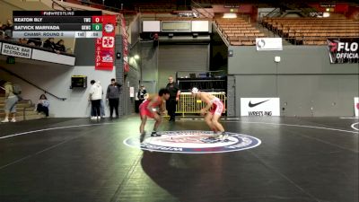 Junior Boys - 132 lbs Cons. Round 1 - Keaton Bly, Tracy Wrestling Club vs Satvick Marivada, Guardian Knights Wrestling Club