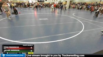 113 lbs Champ. Round 2 - Archer Anderson, MI vs Titan Friederichs, MN