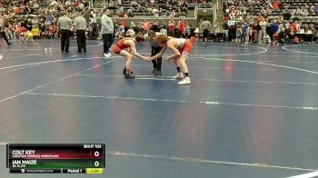 95 lbs Cons. Round 1 - Ian Maize, DC Elite vs Colt Key, Creston Express Wrestling