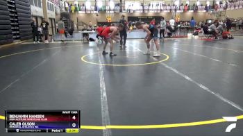 145 lbs Cons. Semi - Benjamin Hansen, High Altitude Wrestling Club vs Caleb Olson, Immortal Athletics WC