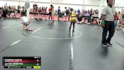 88 lbs Round 3 (4 Team) - Cameron Martin, Mayfield Mat Academy vs Cutter Perryman, Keystone Krush