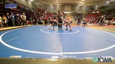 64 lbs 3rd Place - Hailen Hiner, Pawnee Peewee Wrestling vs Judson Gann, Barnsdall Youth Wrestling