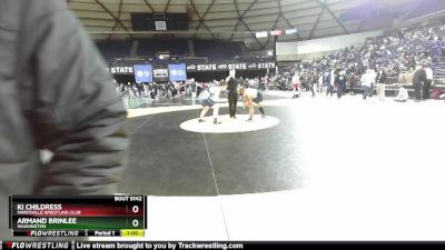 86 lbs Cons. Round 3 - Ki Childress, Marysville Wrestling Club vs Armand Brinlee, Washington