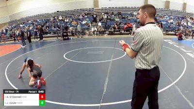 12U Boys - 74 lbs Champ. Round 3 - Andrew O'Donnell, Mat Demon Wrestling Club vs Jaxton Coyer, Michigan West Wrestling Club