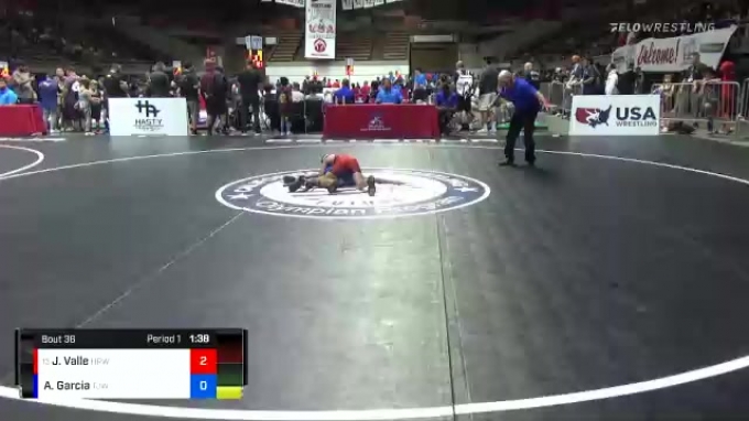 Hollister Razorbacks 67 lbs Champ. Round 1 - Julian Valle, Hollister Razorbacks Wrestling vs ...