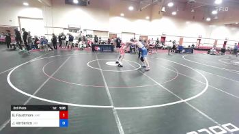 100 kg 3rd Place - Brett Faustman, Lake Orion Wrestling Club vs James Verderico, Las Vegas Wrestling Club