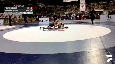 Junior Boys - 150 lbs Cons. Round 2 - Owen Hooper, Goldmine Wrestling Club vs Nicholas Olsen, Rodriguez High School Wrestling