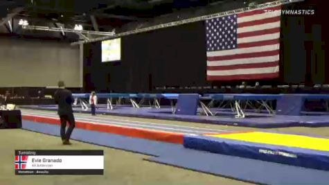 Evie Granado - Tumbling, All American - 2021 USA Gymnastics Championships
