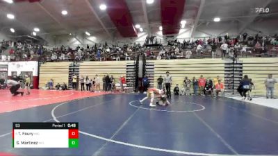 93 lbs Round 5 - Trent Foury, Tell City Wrestling Club vs Skyver Martinez, Vincennes Grapplers
