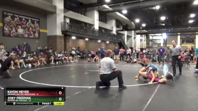 124 lbs Round 4 (16 Team) - Zoey Freeman, Sisters On The Mat vs Kaydn Meyer, Braided Brutes Wrestling