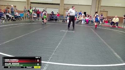 88-92 lbs Round 2 - Kaleb Jenkins, Swamp Fox Wrestling Club vs Odin Harrell, Wildcats Wrestling