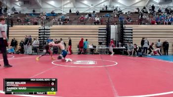 138 lbs Cons. Round 2 - Myer Walker, Brownsburg vs Darren Ward, DBWC