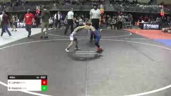 49 lbs Quarterfinal - Harrison Larson, Worthington Trojans vs Braxton Kappius, Nebraska Boyz