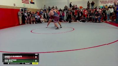 285 lbs Cons. Round 2 - Angelo Guarente, Palisade vs Dax Bastian, North Sevier