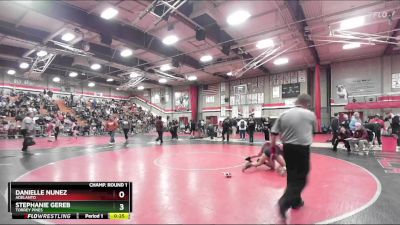 120 lbs Cons. Round 3 - Stephanie Gereb, Torrey Pines vs Danielle Nunez, Adelanto