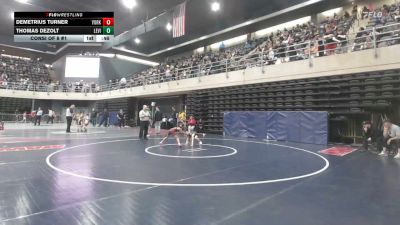 58 lbs Consi Of 8 #1 - Demetrius Turner, York vs Thomas DeZolt, Levittown