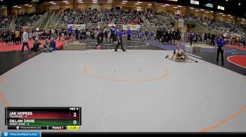 108 lbs Finals (8 Team) - Jak Hopkes, Tillamook vs Dillan Davis, Sweet Home